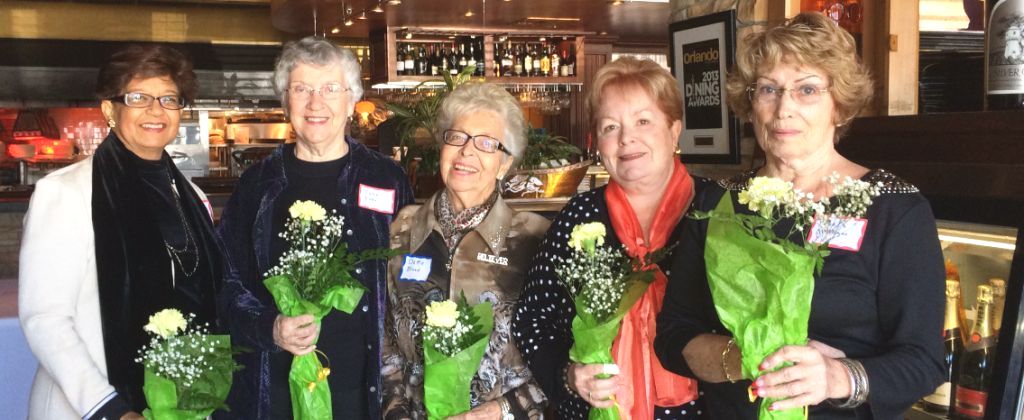 January 2014 Birthday Gals: Carol Clemons, Joan Lohr, Dottie Blood, Margaret Krass, Noel McGuigan